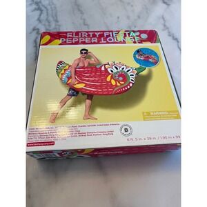 Bestway‎ Flirty Fiesta Pepper Lounge Pool Float Inflatable Raft Lounger